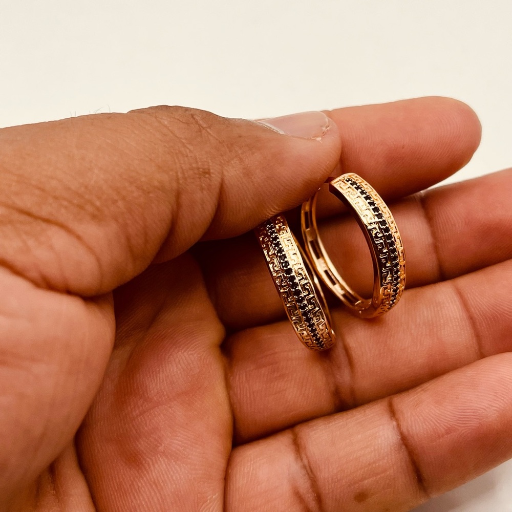 Gold filled earrings for women hoop design